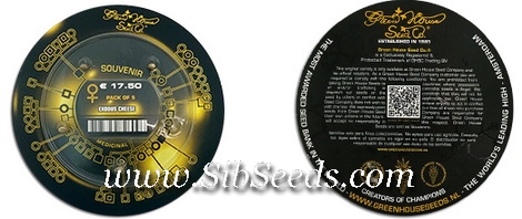 Семена конопли в оригинальной упаковке от Green House Seeds